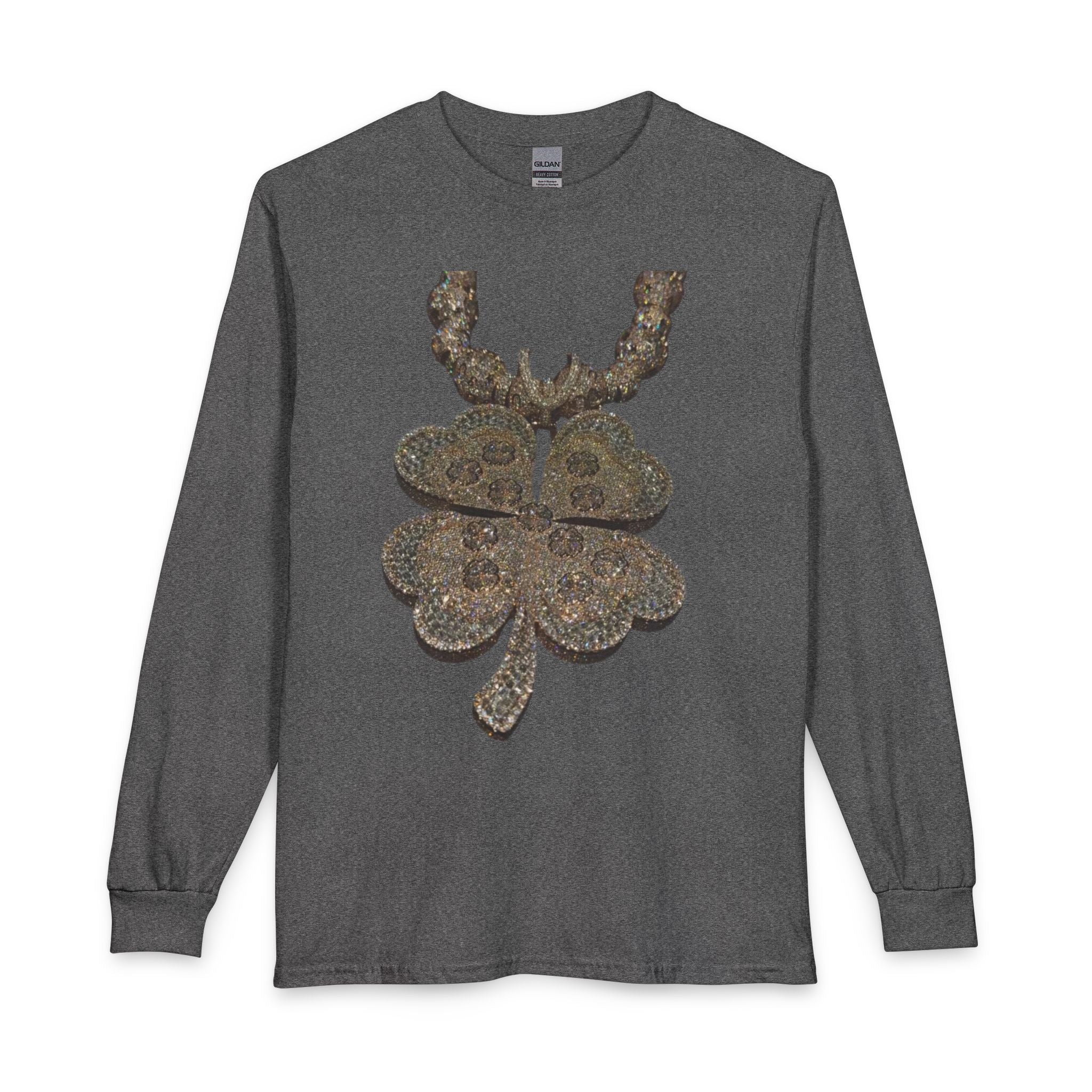Rustic Paisley Shamrock Long Sleeve Tee
