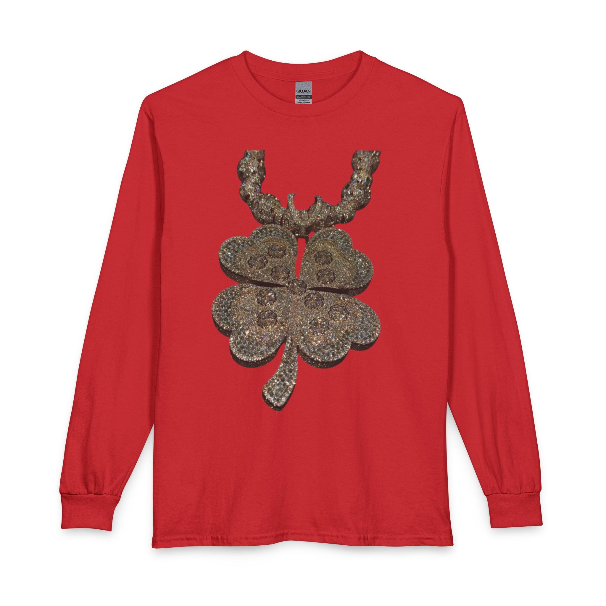 Rustic Paisley Shamrock Long Sleeve Tee
