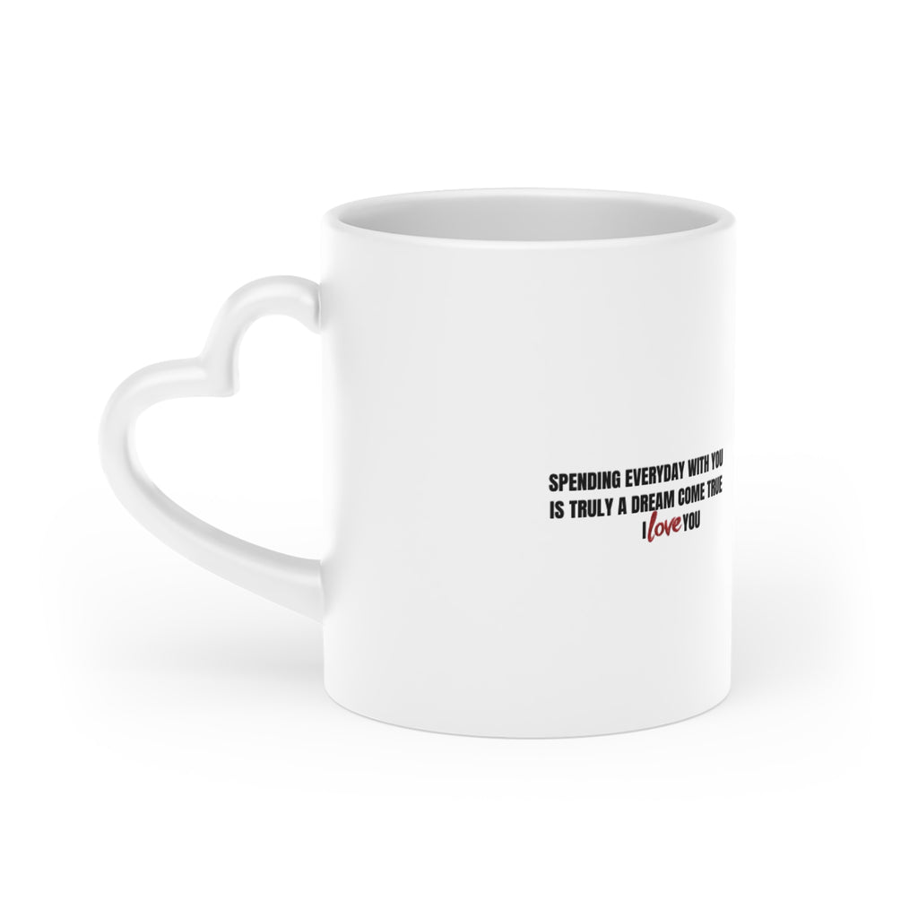Personalized Heart-Shaped Mug — Custom Valentine’s & Anniversary Gift
