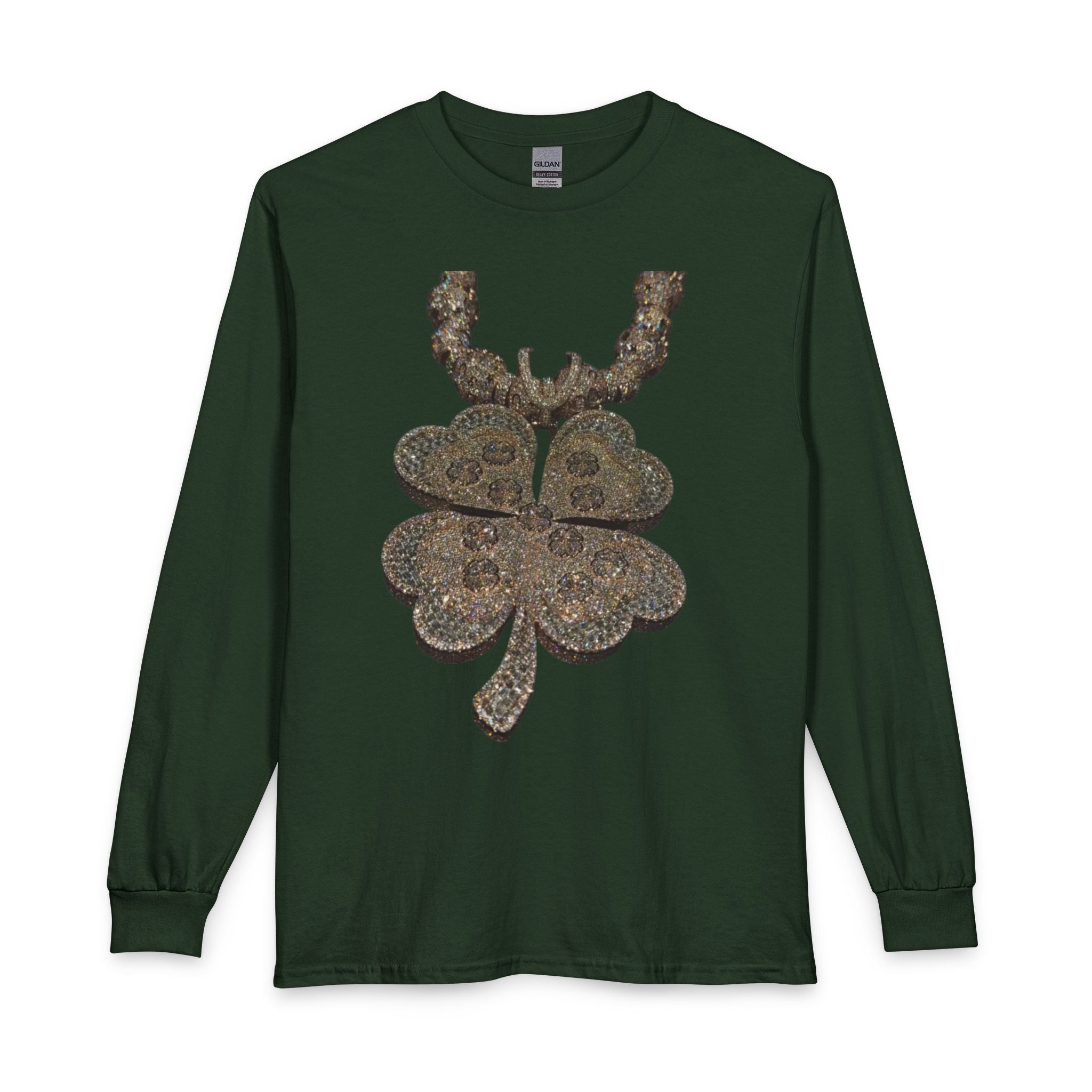 Rustic Paisley Shamrock Long Sleeve Tee