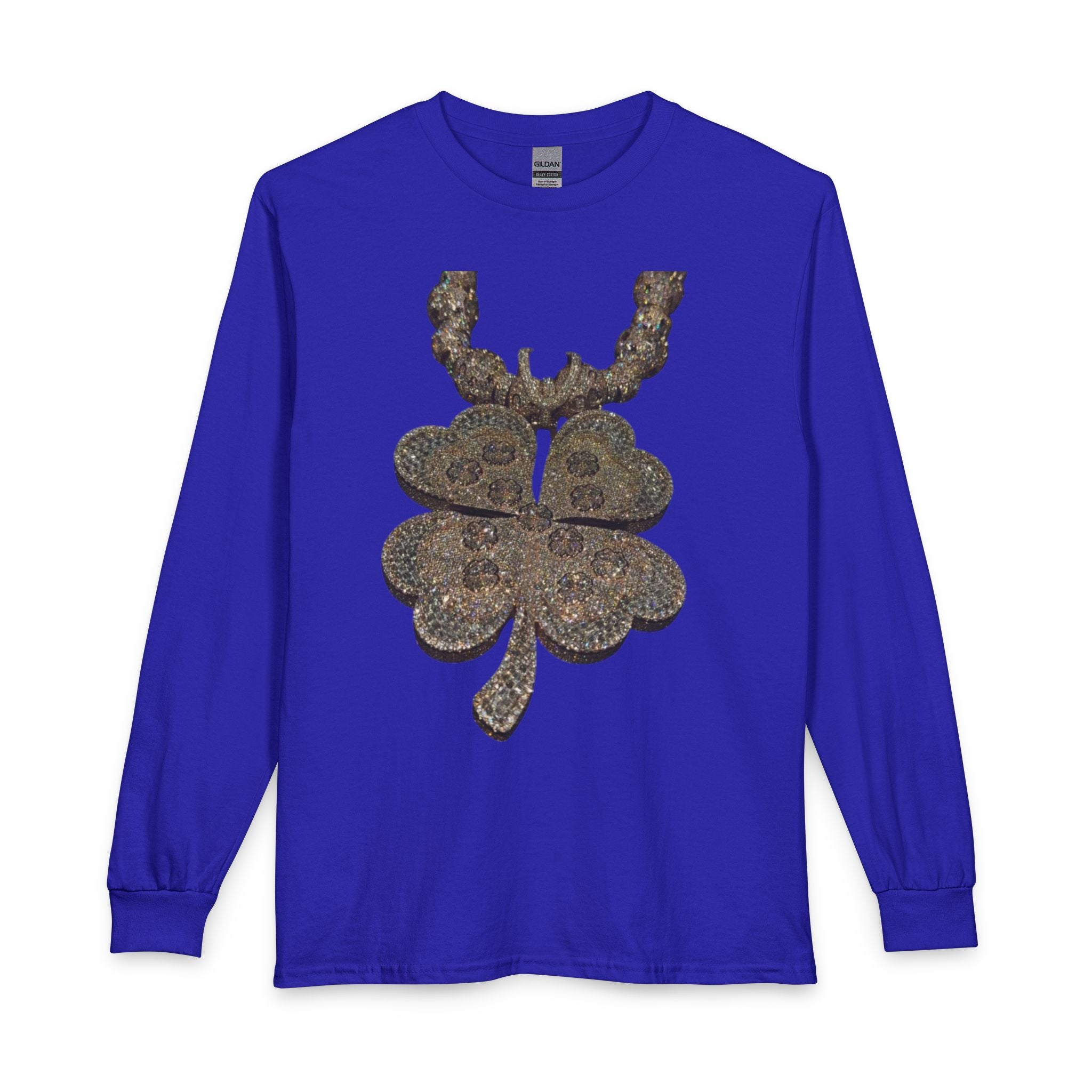 Rustic Paisley Shamrock Long Sleeve Tee
