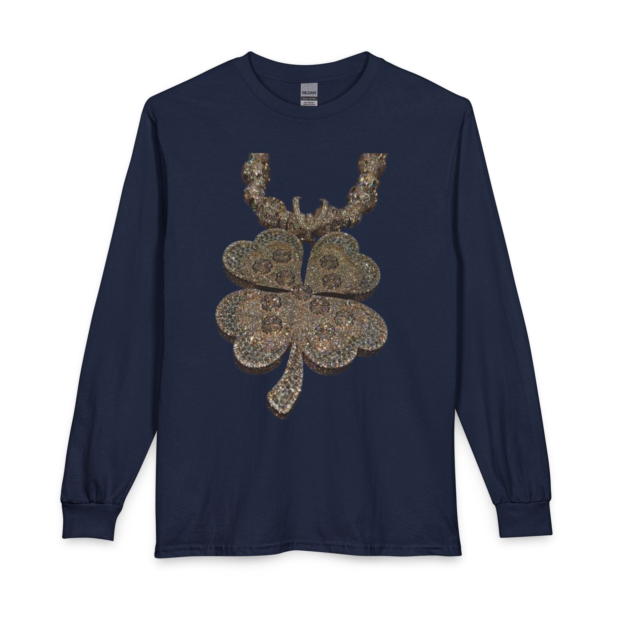 Rustic Paisley Shamrock Long Sleeve Tee