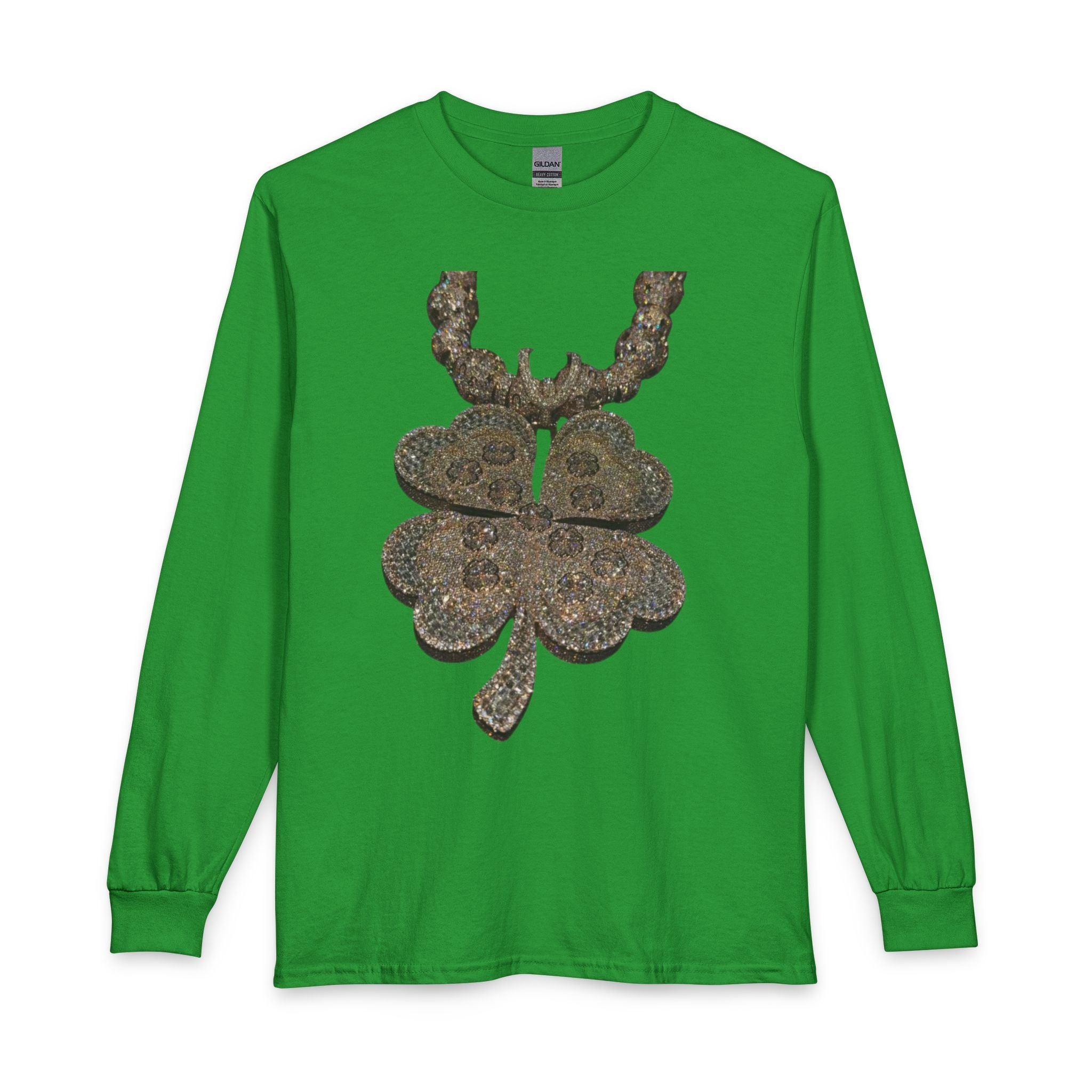 Rustic Paisley Shamrock Long Sleeve Tee