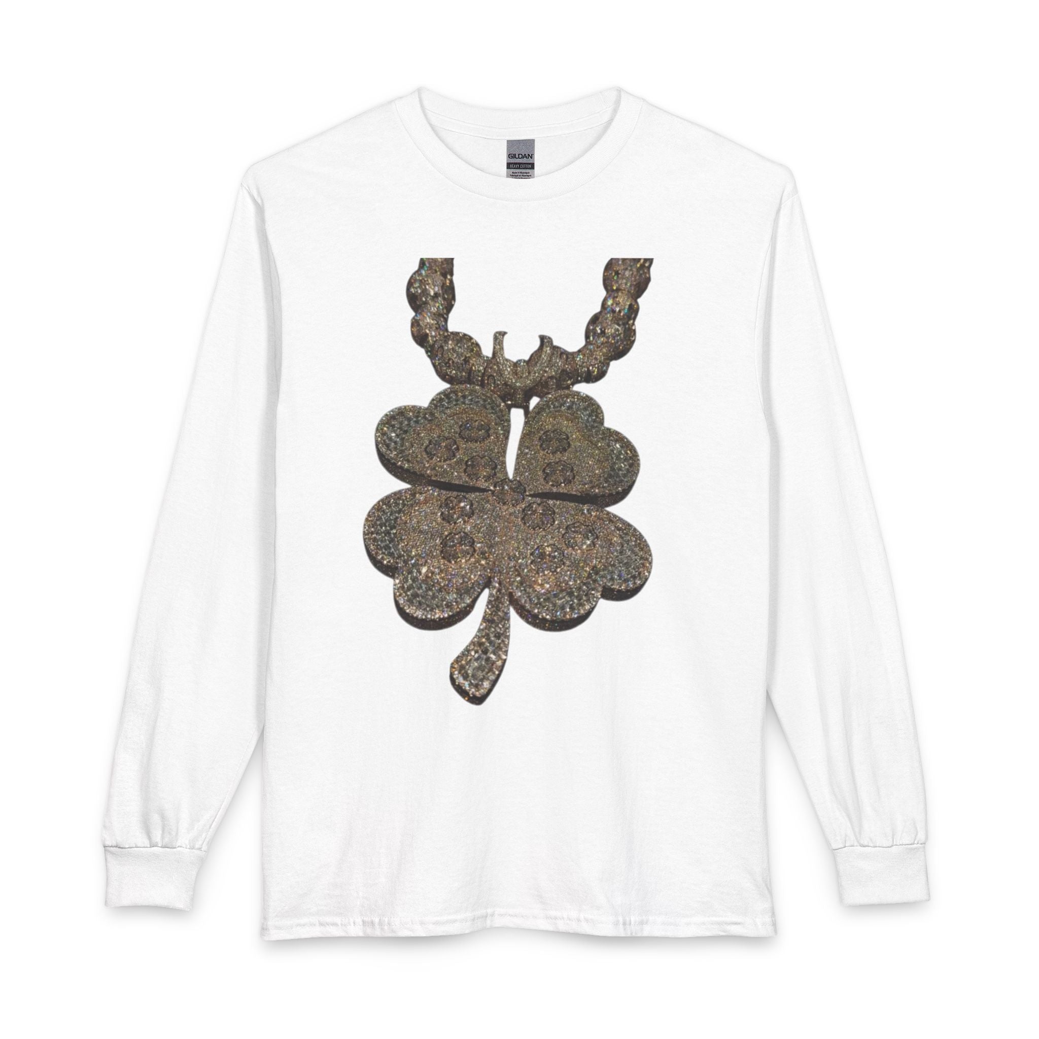 Rustic Paisley Shamrock Long Sleeve Tee