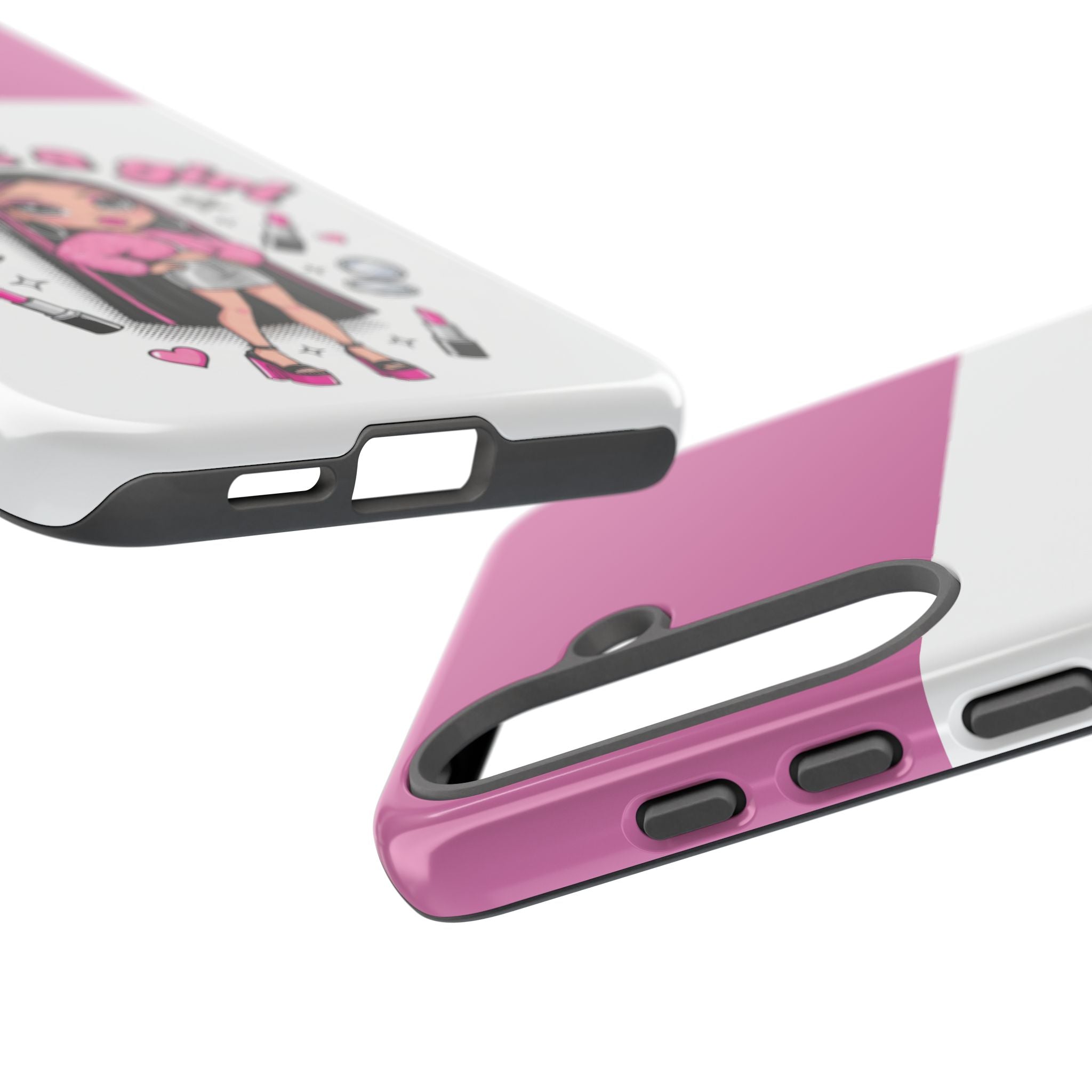 Phone Case — "I'm Just a Girl" Cute Makeup Girl Protective Tough Case