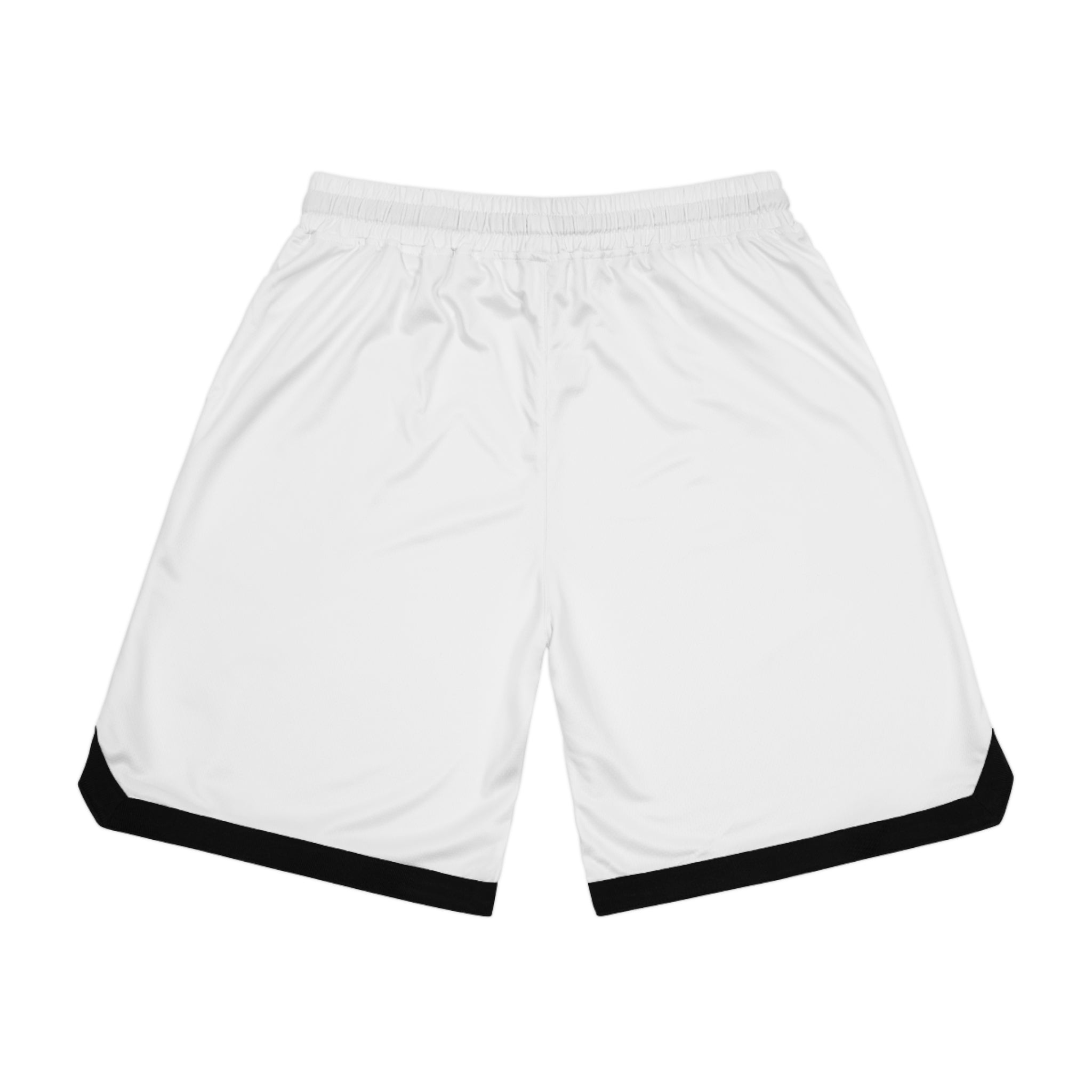 I Trust In God Basketball Shorts — White Athletic Faith Shorts