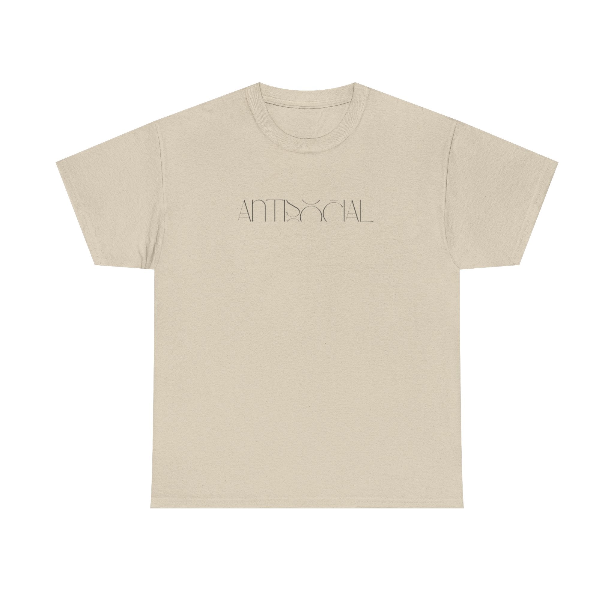 Antisocial Tee — Minimal Graphic Tee for Introverts