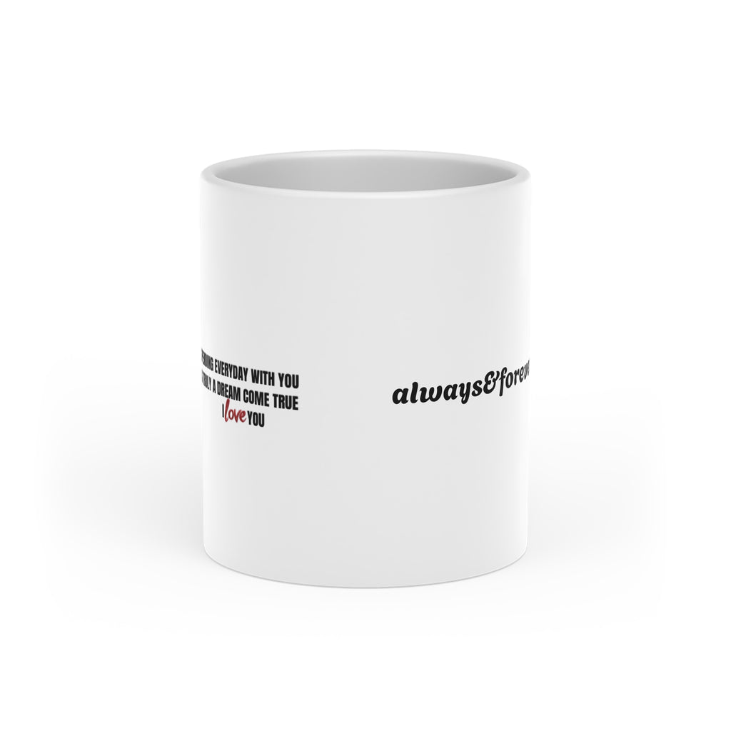 Personalized Heart-Shaped Mug — Custom Valentine’s & Anniversary Gift