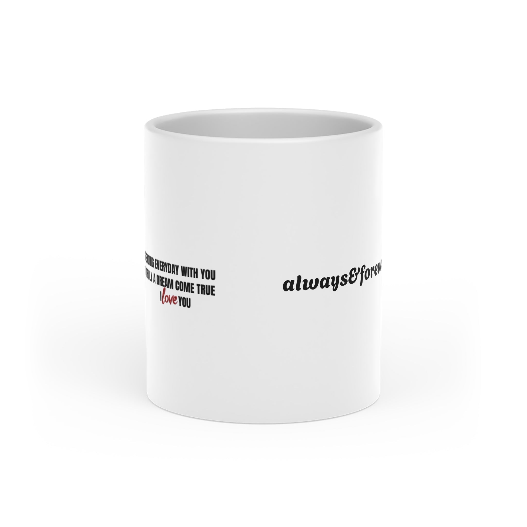 Personalized Heart-Shaped Mug — Custom Valentine’s & Anniversary Gift