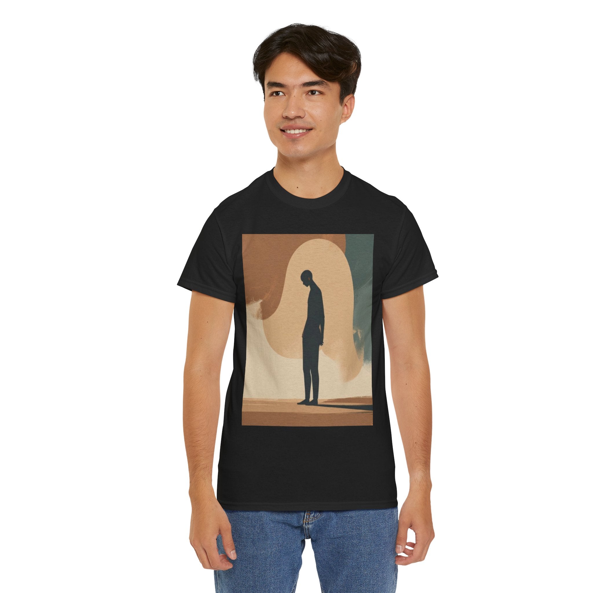 Surreal Solitude T-Shirt — Minimalist Abstract Silhouette Tee