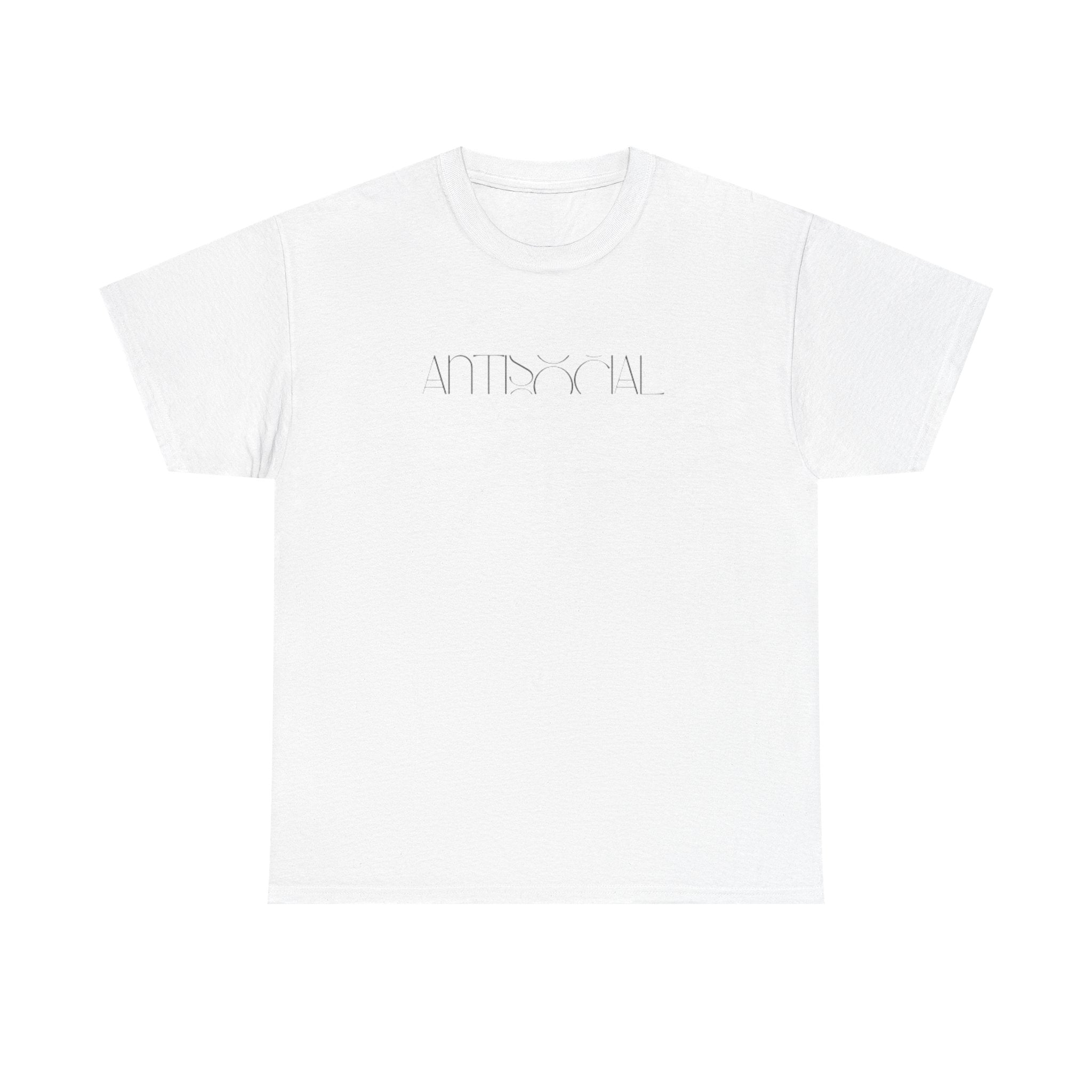 Antisocial Tee — Minimal Graphic Tee for Introverts