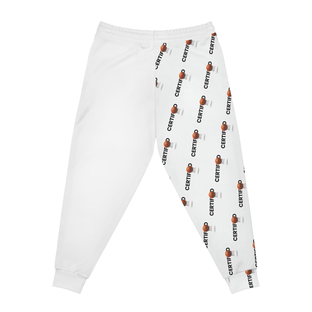 Graphic Joggers — 'Don't Reach' Hand & Repeat Logo Athletic Sweatpants