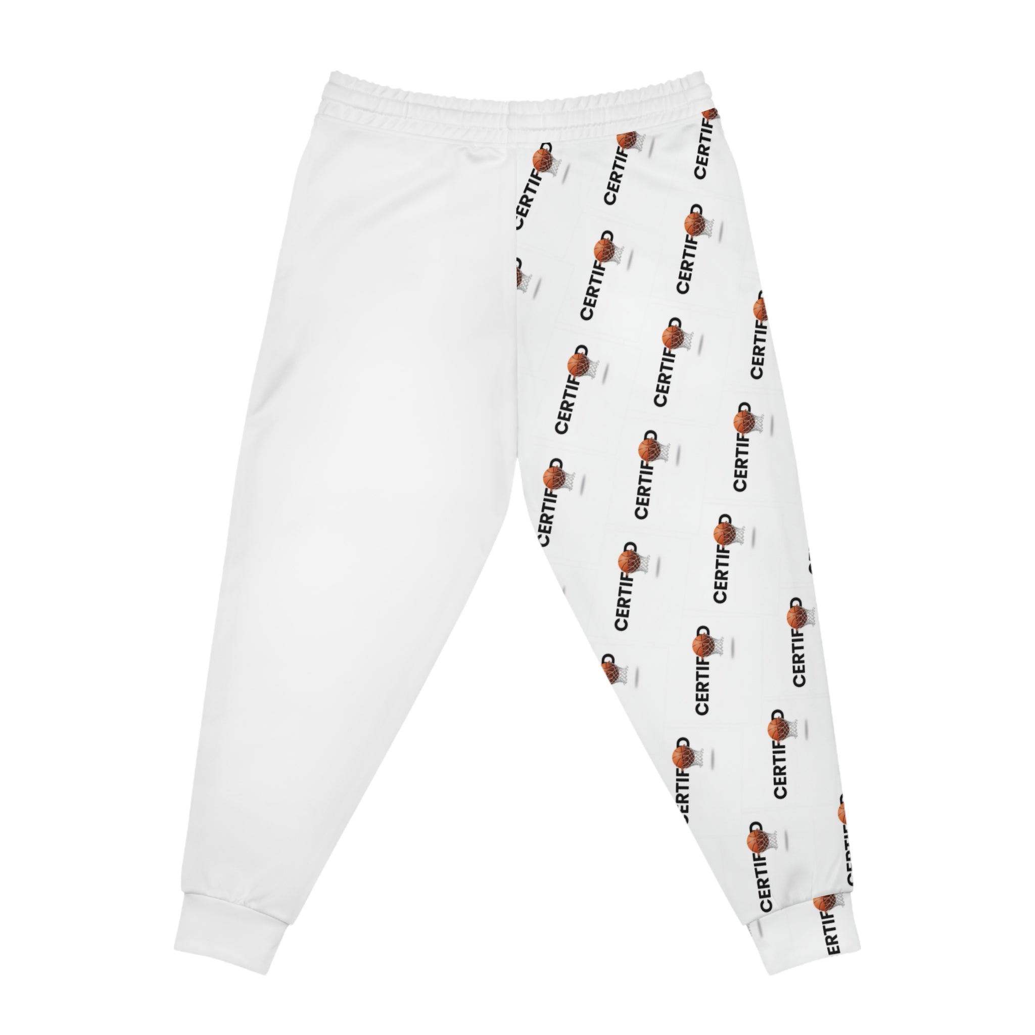 Graphic Joggers — 'Don't Reach' Hand & Repeat Logo Athletic Sweatpants