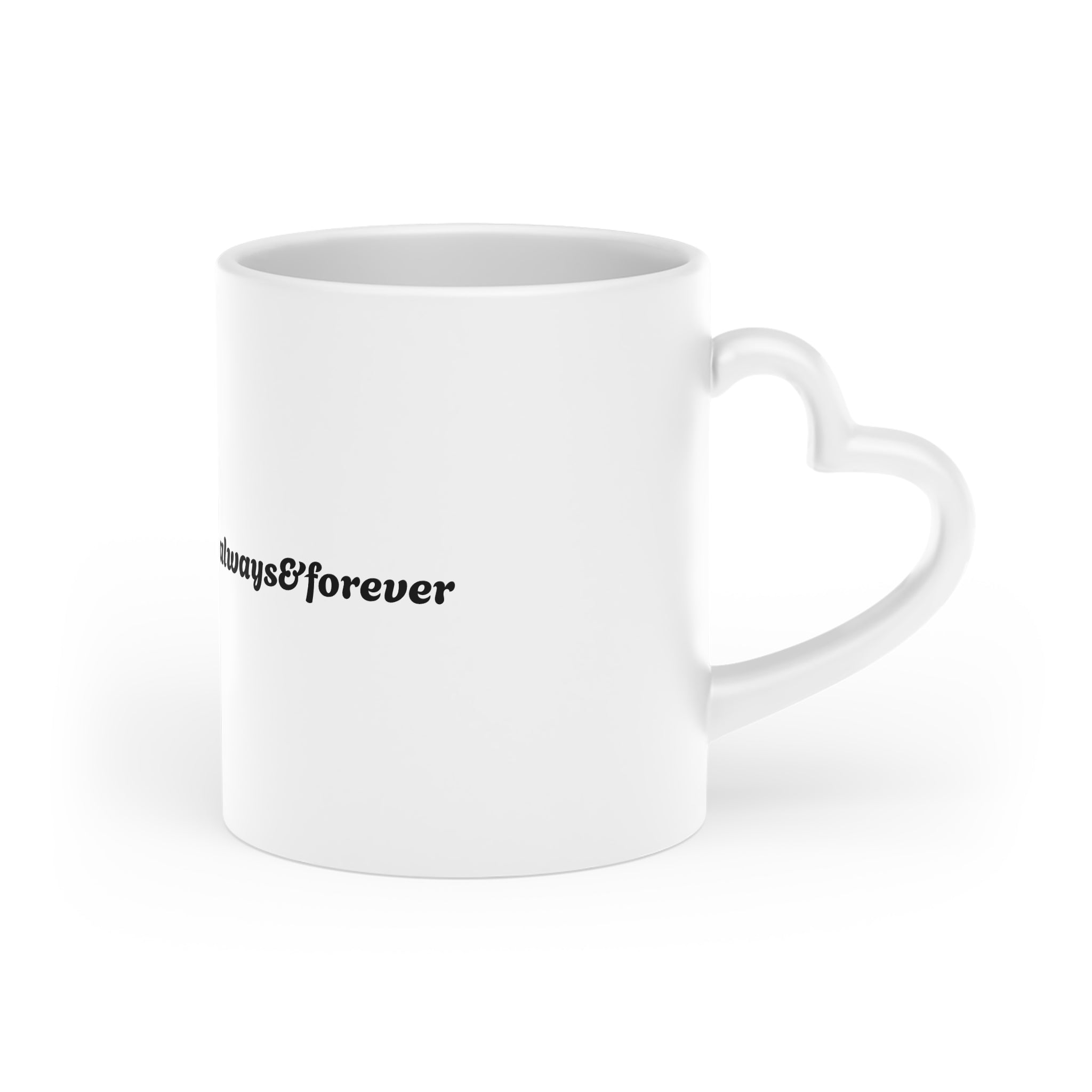 Personalized Heart-Shaped Mug — Custom Valentine’s & Anniversary Gift